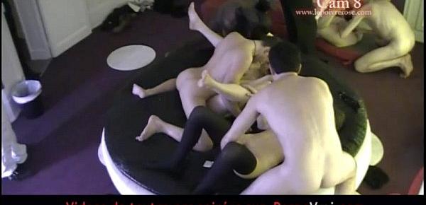  FRENCH amateur French Hidden cam in a swinger club! part 5